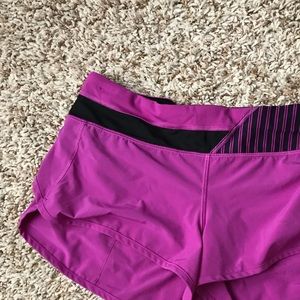Lululemon purple shorts